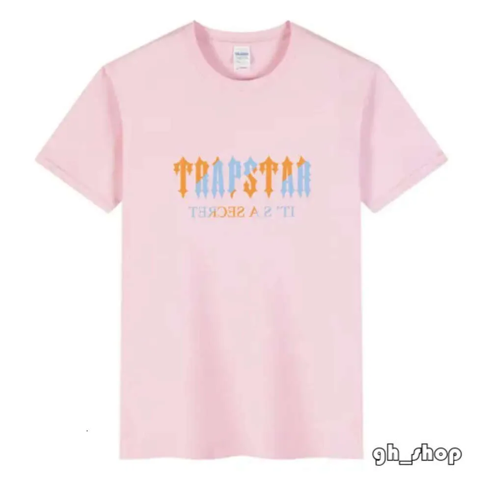 Mężczyźni Trapstar T-shirt t-shirt Top Designer popularna moda High Street Cotton z krótkim rękawem T-shirt bluzy bluzy oddychające dla mężczyzn i kobiet 2518