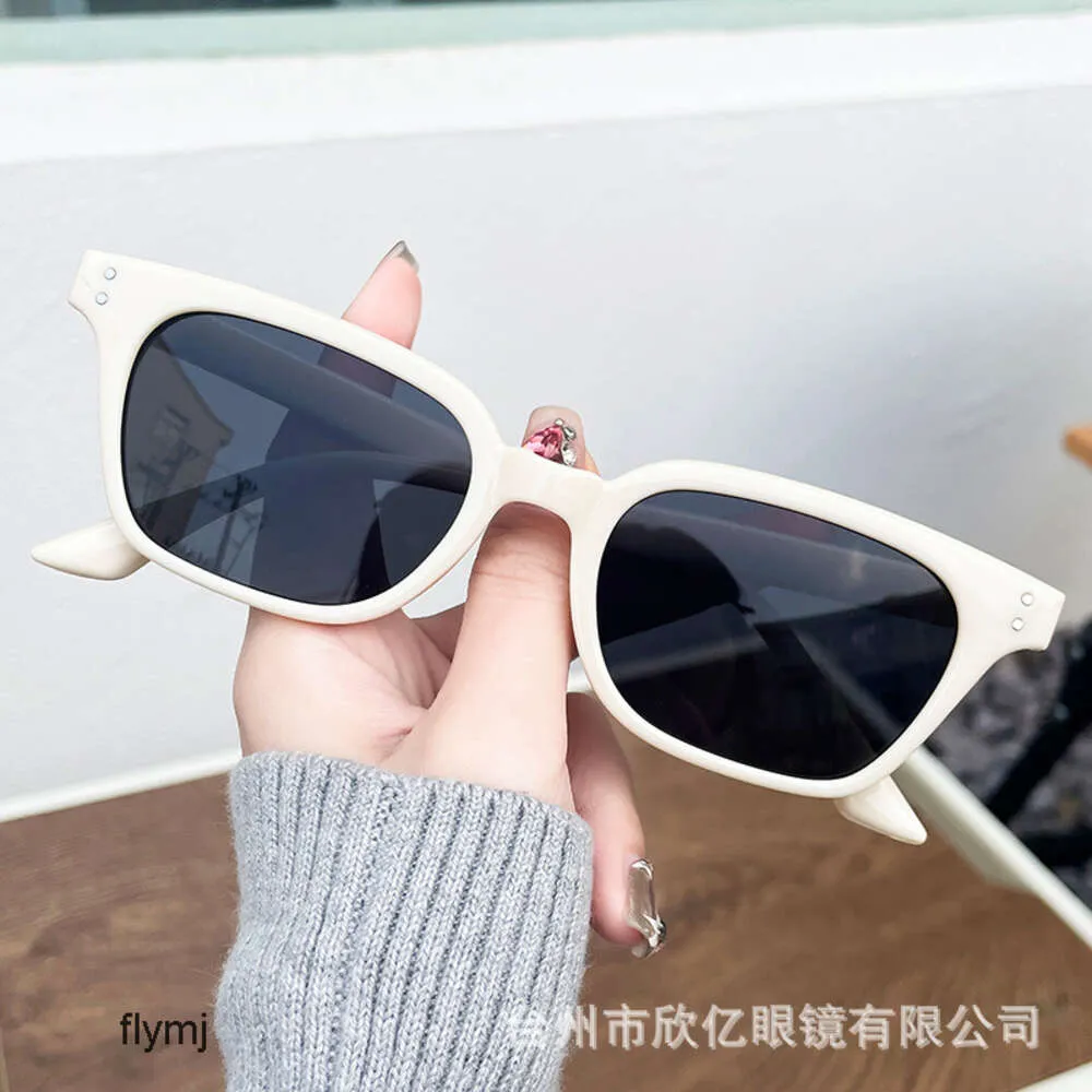 2 pcs Fashion luxury designer 2023 new Korean version gm square small box rice nail sunglasses Tiktok fashion trend net red lady sunglasses