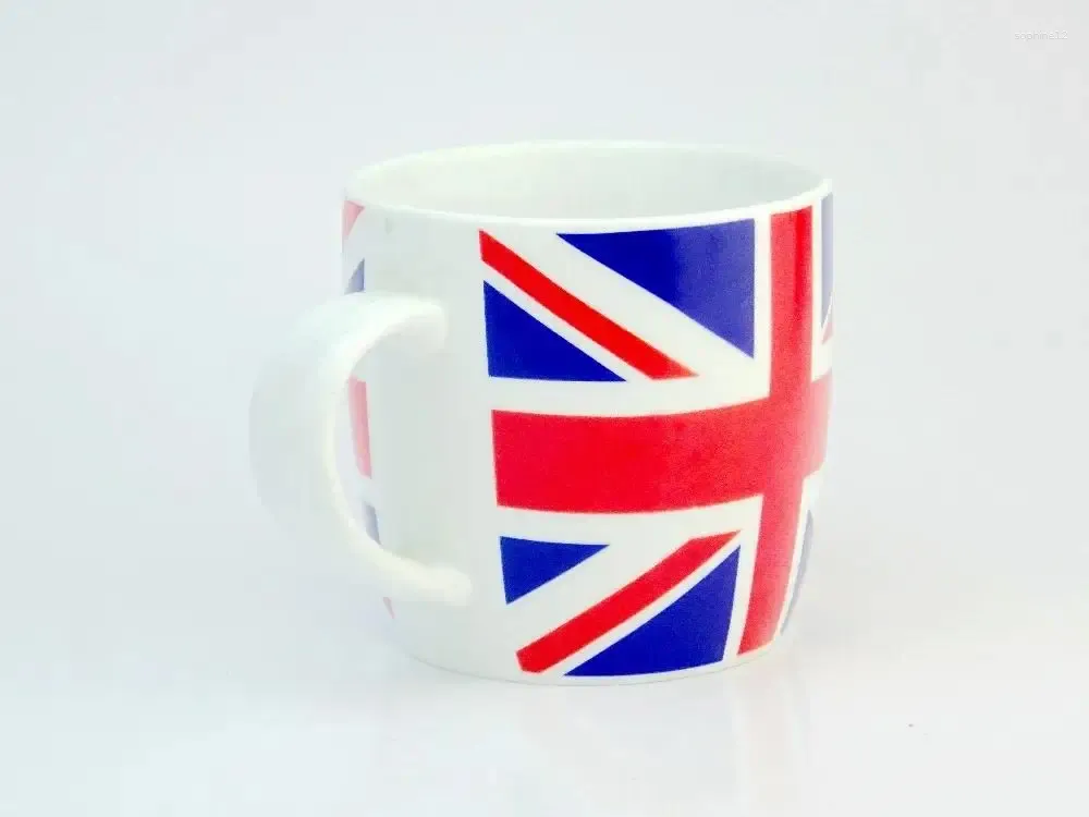 Copos de vinho bandeira nacional de cerâmica dos EUA caneca grande de chá verde para venda