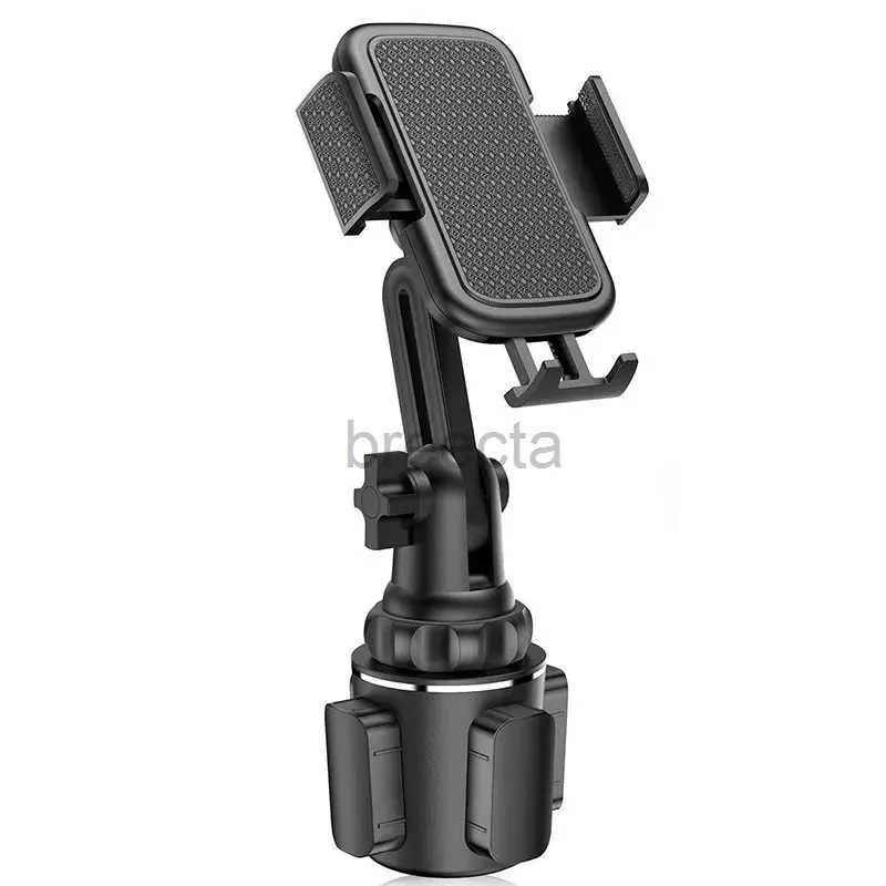 Suportes de montagem de telefone celular Universal Car Cup Phone Holder Celular Mount Stand Ajustável Car Cup Phone Mount para iPhone 14 Huawei Samsung 240322