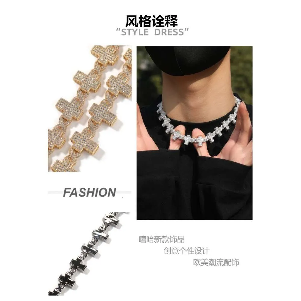 Hip Hop Fashion Copper Inlaid Cubic Zircoian Infinite Cross Hip Hop Fashion Copper Inlaid Cubic Zircoian Infinite Cross