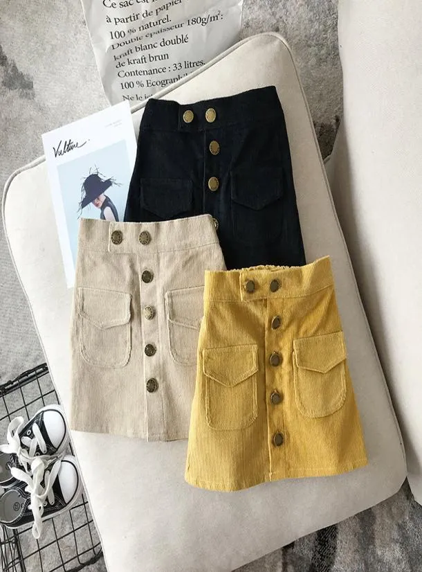 in inslish children tutu girls girls button button skirt girls spring antumn cloth contton corduroy toddler baby girl skirt9713180