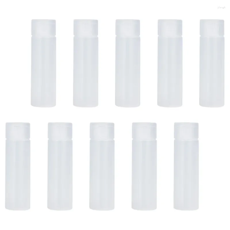 Opslagflessen 10 pc's Flip Top Squeeze fles shampoo houder vloeistof houders reizen of leeg