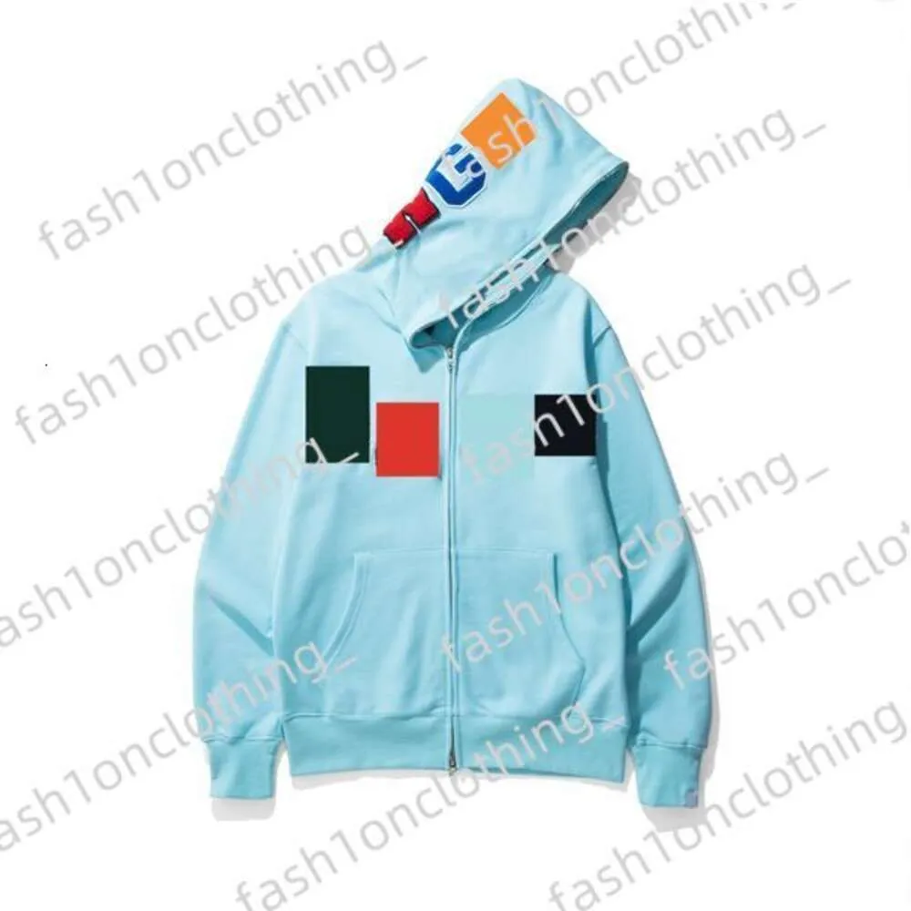 Bapestar Hoodie Herren Hoodies Bapessta Design Rot Gelb Blau Spleißen Fleece Pullover Plus Größe 3Xl Reißverschluss Liebhaber Sweatshirts Designer Bapestar Shirt 906