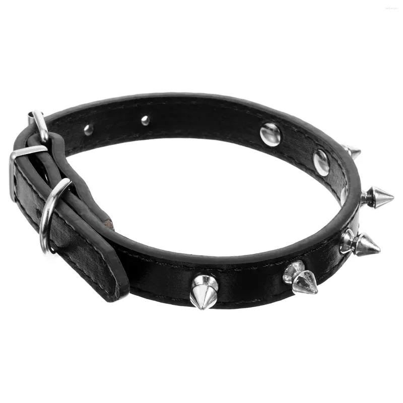 Collares para perros, Collar para mascotas con remaches duraderos, suministros de cuerda para caminar, estrangulador para perros pequeños con púas, suministro ajustable, gato decorativo