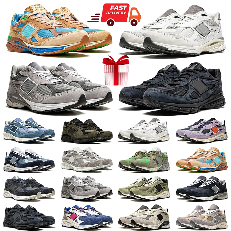 Nuevo 990 zapatos de diseñador zapatillas de deporte hombres mujeres Blue Denim Brown Castlerock Olive V3 Gris zapatos deportivos Moonbeam zapatillas de deporte para hombre