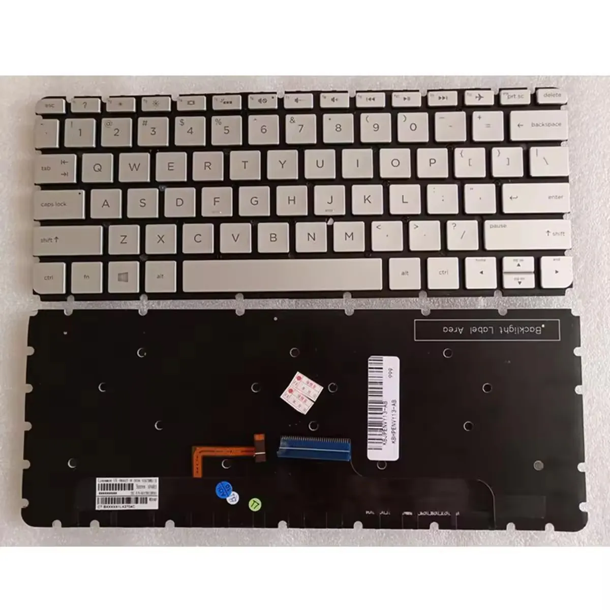 Nuovo PER HP ENVY 13-AB 13-AB105TX 13-ab023TU 13-ab026TU 13AB024TU tastiera retroilluminata per laptop US argento con retroilluminazione