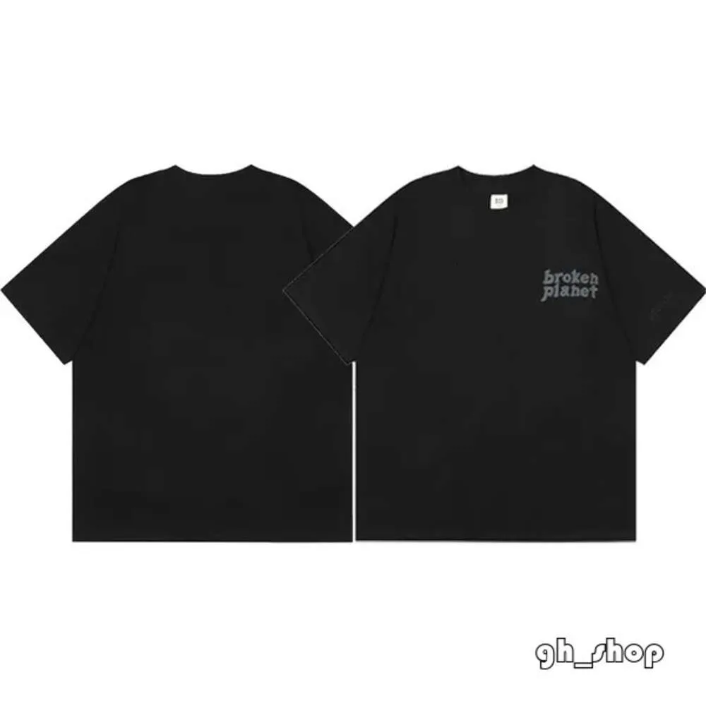 メンズTシャツデザイナー半袖Tシャツ壊れた惑星市場漫画スカルフォームプリントラウンドネックルーズショートスリーブTシャツトレンディラベル4006