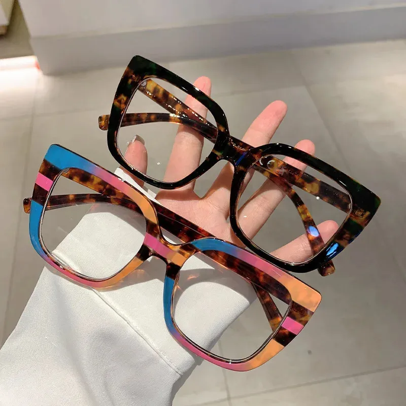 Gaoye Blue Light Blocking Glasses Women/Men, Fashion Cat Eye Fake Eyeglasses UV