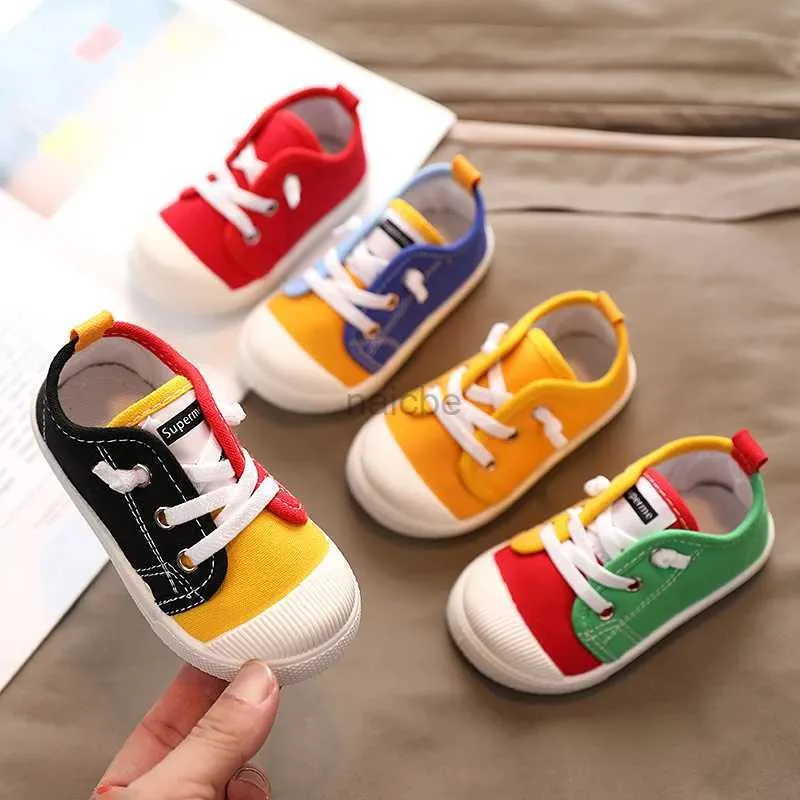 Sneakers Boys canvas shoes sports shoes girls tennis shoes lace shoes childrens clothing yellow benches Zapato casual childrens canvas shoes 240322