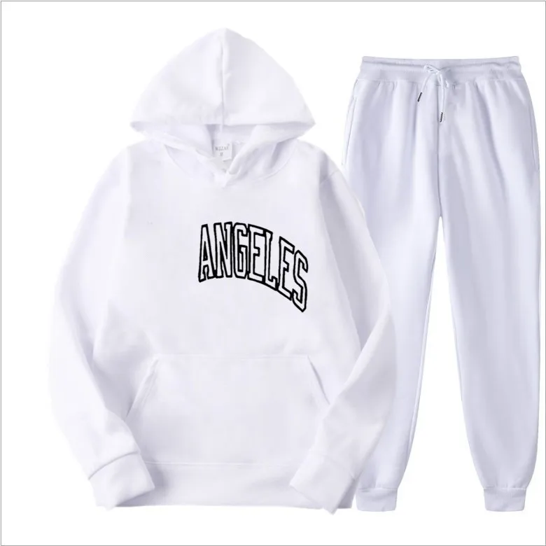 Designer LA Mens Femmes Survêtement Mode Sweatsuits Hommes Deux Pièces Ensembles Casual Sweats À Capuche Hip Hop Pantalons Mâle Streetwear Femmes Outwear Sports Track Suits 3XL