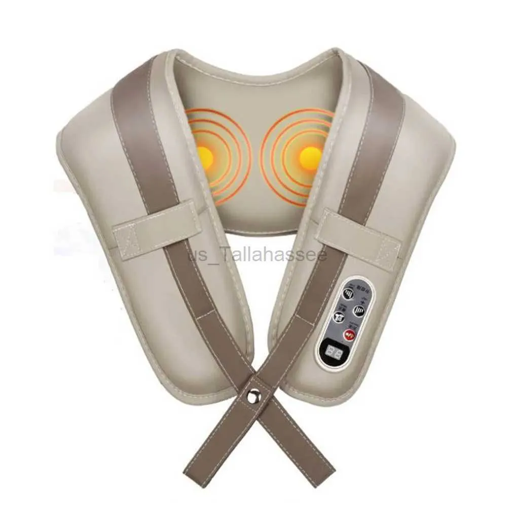 Massaging nek kussens draagbare massagesjaal kussen elektrische kloppen cervicale shiatsu rugschouder en slimme anti cellulitis nek massager kantoor thuis 240322