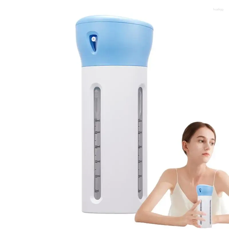 Flytande tvåldispenser 4 i 1 reseflaska läcksäker containrar flaskor toalettartiklar schampo lotion gel set påfyllbar dusch