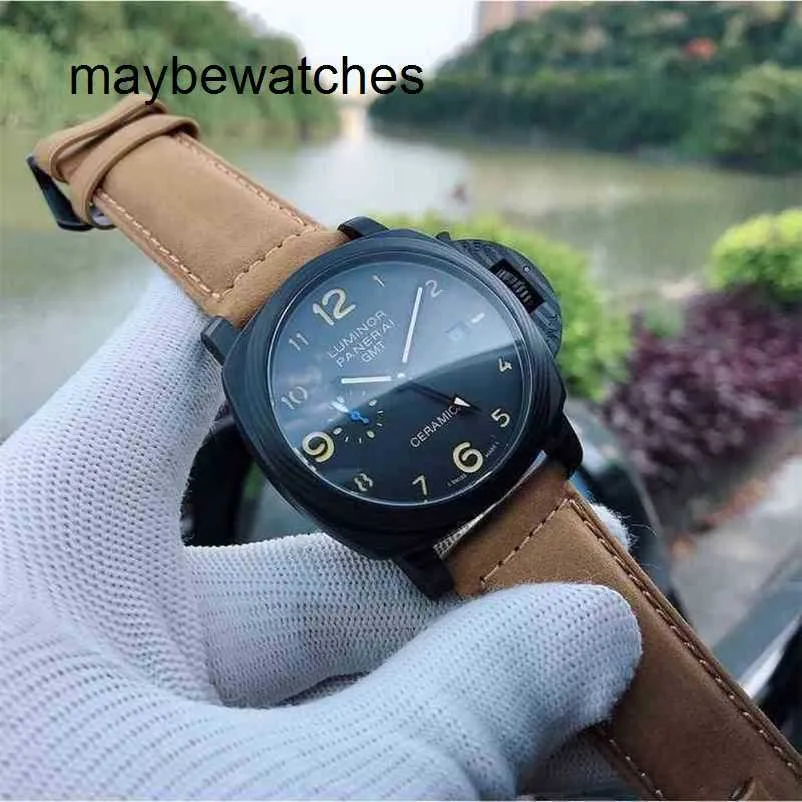 Panerai Luminors VS Factory Top Quality Relógio Automático P.900 Relógio Automático Top Clone Sapphire Mirror 47mm 13mm Pulseira de Couro Importado Marca Designers Pulso