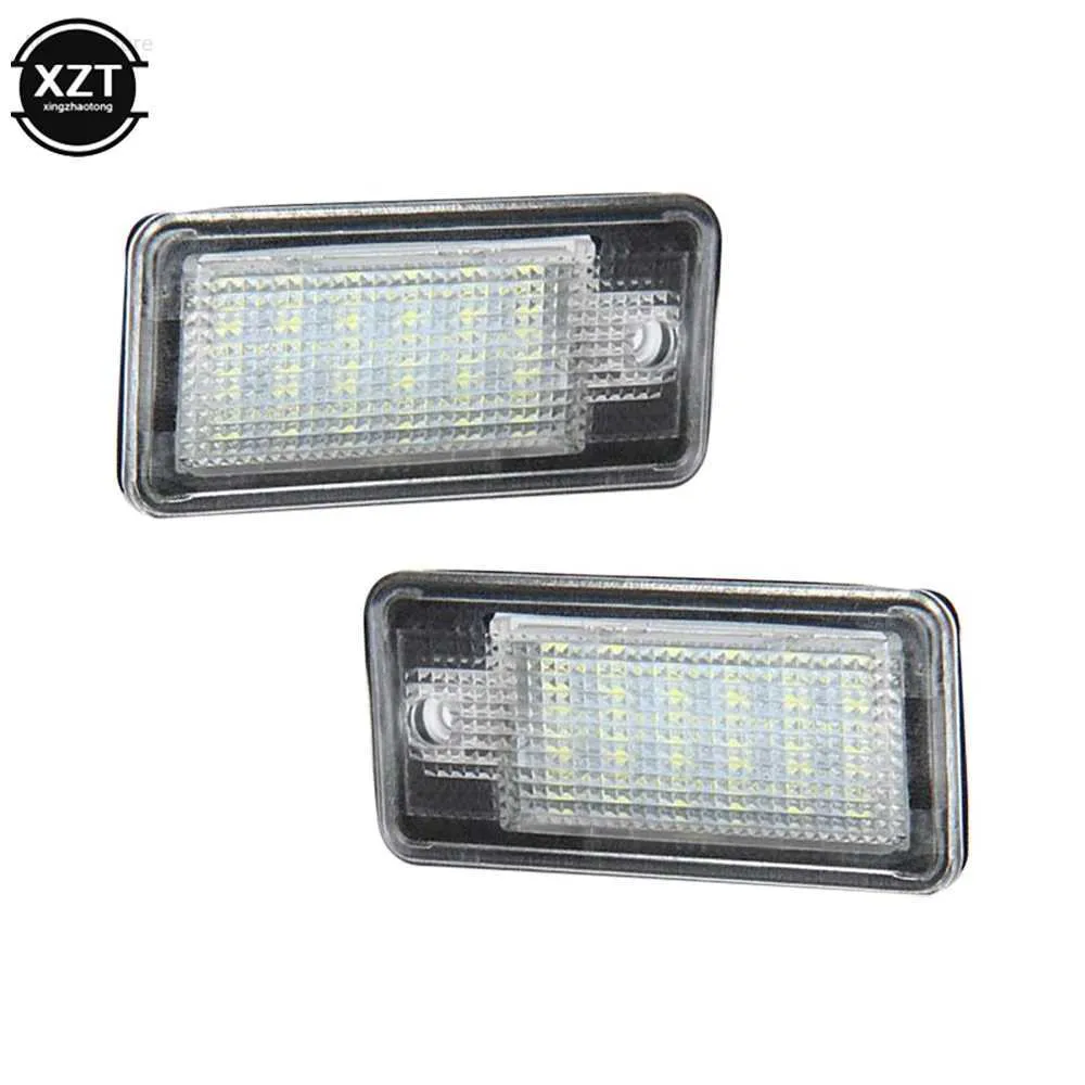 Andere Autolichter 2PCS 18 LED Canbus Auto LED Kennzeichenbeleuchtung 12V für Audi A3 A4 A6 A8 B6 Q7L204