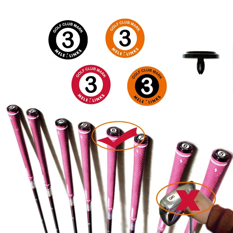 Marks Pack 20 Stück Golfschläger-Marker, abnehmbare, langlebige Golfschläger-Identifikationsmarkierung zur Identifizierung der Schlägerposition, Golfgeschenke, Zubehör