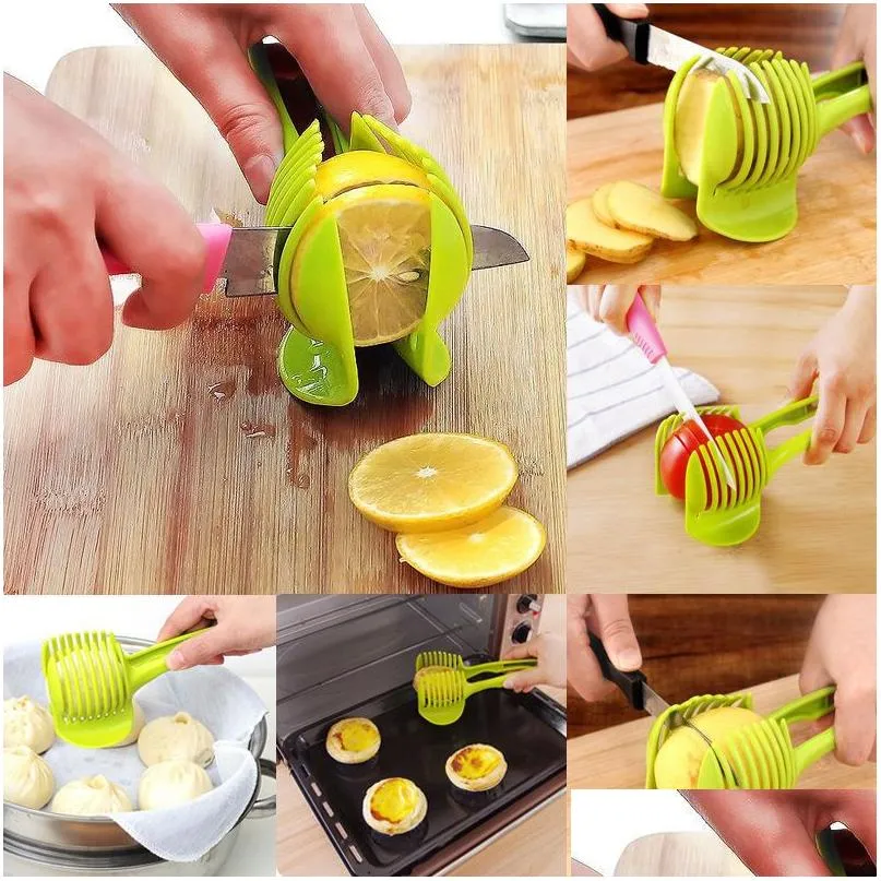 Fruit Groente Gereedschap Tomaat Komkommer Salade Snijmachine Cutter Aardappel Uien R12 Drop Levering Huis Tuin Keuken Eetkamer Bar Otgqp