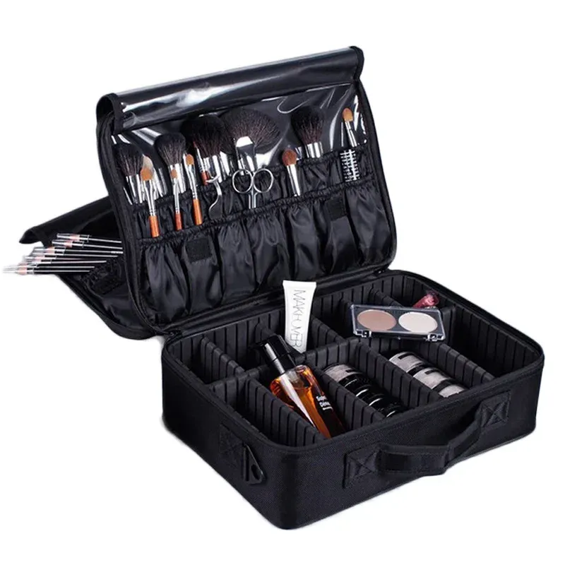 Boîte à outils de coiffure, boîte de rangement réglable, boîte à outils multifonctionnelle pour maquilleur, boîte à outils Portable pour Salon de coiffure