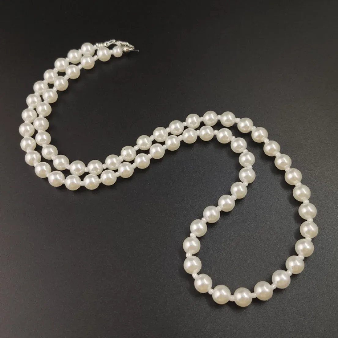 Necklaces Hand knotted, sturdy Top Grading AAAA++ Japanese Akoya 78mm white Pearl Necklace 16in18" 20in 22in 24in 35in