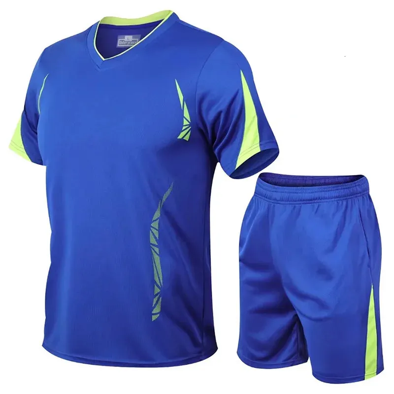 2 pçs conjunto de treino dos homens ginásio esporte fitness jogging terno roupas correndo treino esporte wear tênis pista e campo conjuntos 240307