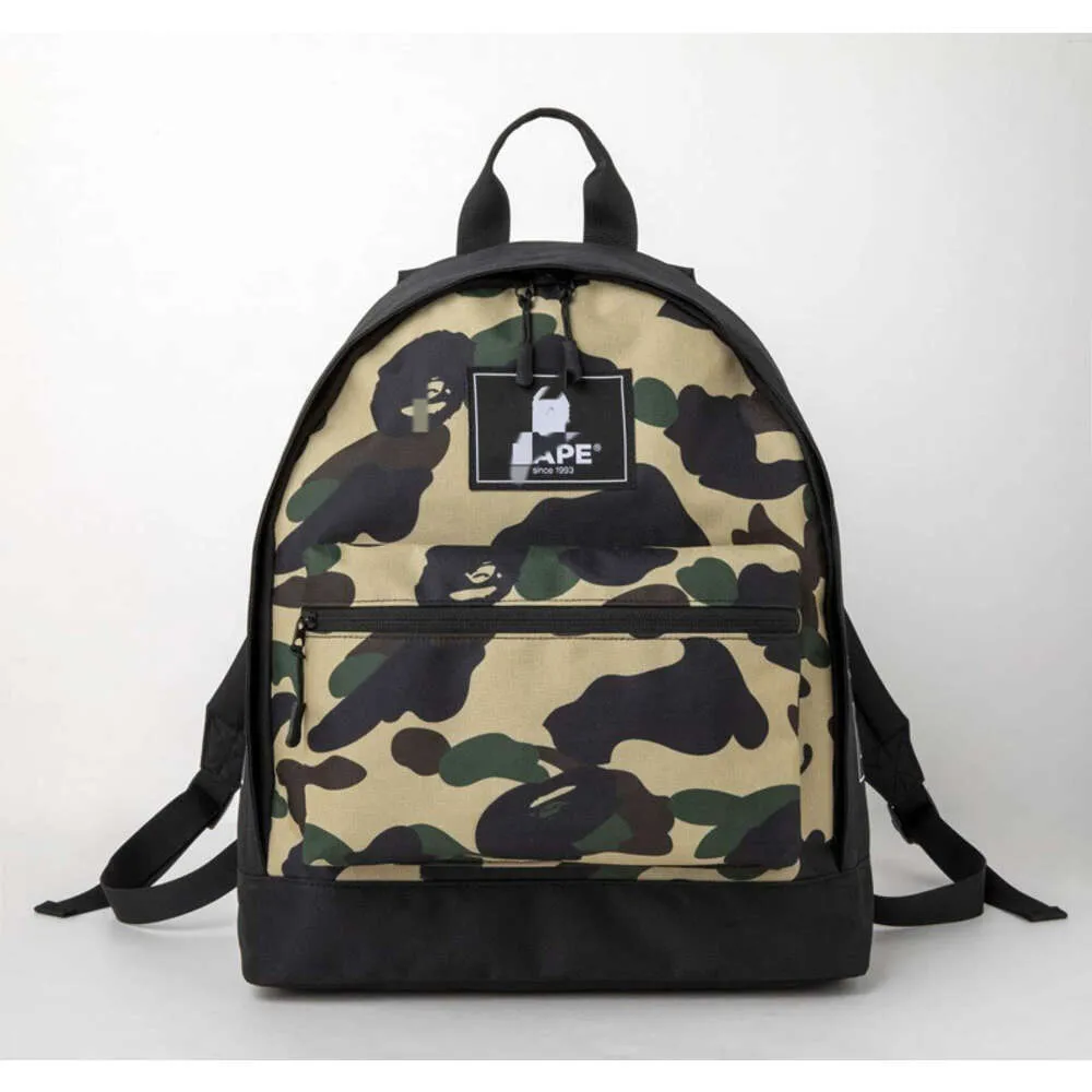 Designer Ape Bag Bapestar Japanese Magazine Style Monkey Head Camouflage Waterproof Ryggsäck för både män och kvinnor fashionabla minimalistiska