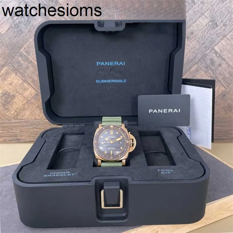 Designer Panerass Luxury Watches armbandsur Limited PAM00968 Titta på vattentätt rostfritt stål högkvalitativt rörelse