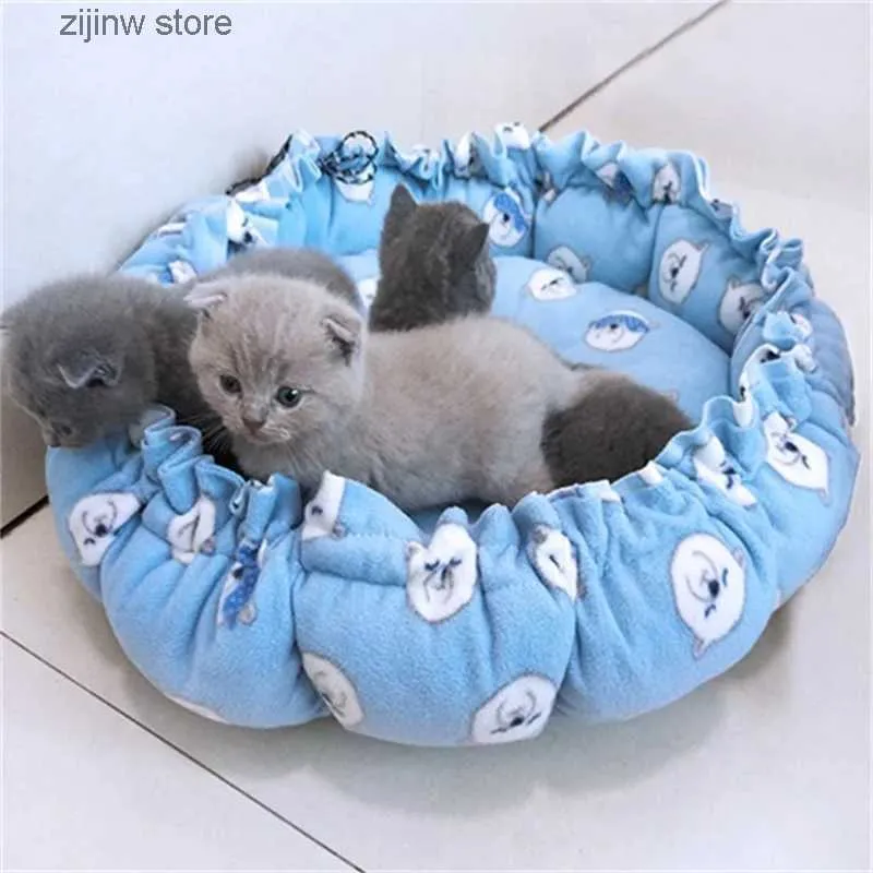 Camas de gato móveis ninho dupla finalidade gaveta ajustável criativo macio pet cama pet esteira para gatos filhotes pet suprimentos y240322