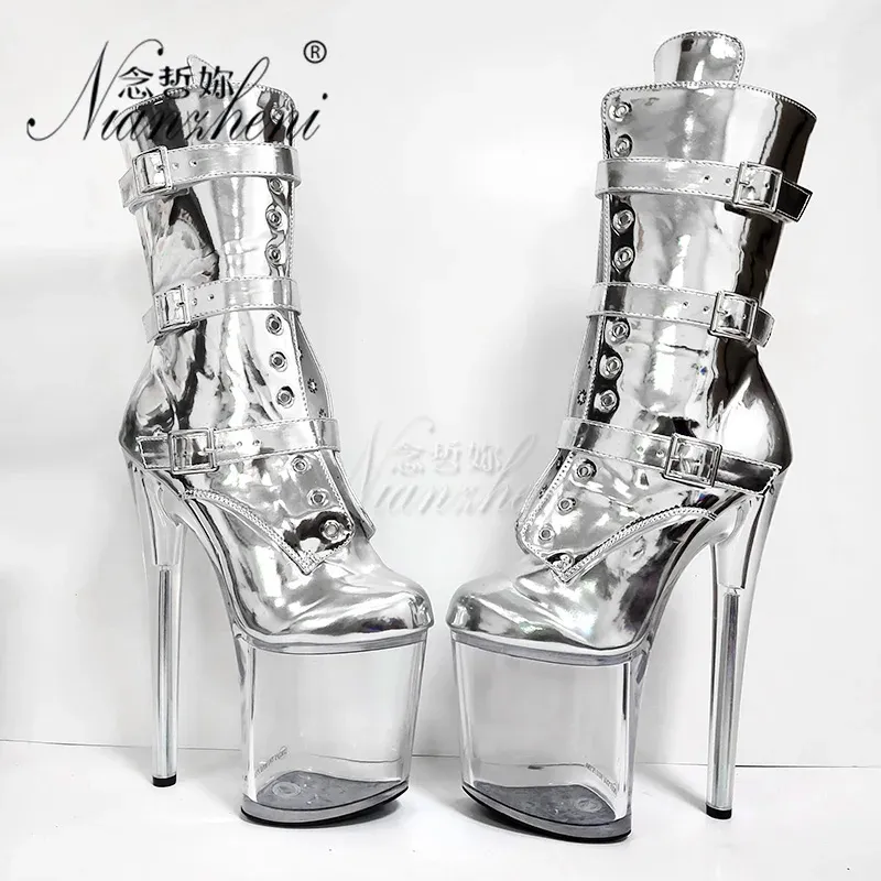 Boots 8inches CEULLE SIGHE BOOTS BOOTS SEXY FETISTIC CRISTAL BOARD EXOTIQUE 20 cm Platage Pole Dance Femmes Stripper Heels Club de nuit