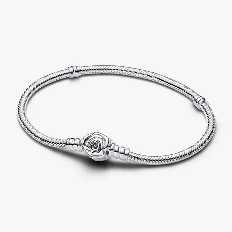 novo designer charme pulseira para mulheres mãe presente diy caber pandoras rosa branca em flor colliers colar brinco de luxo anel diamantes pulseira jóias de alta qualidade