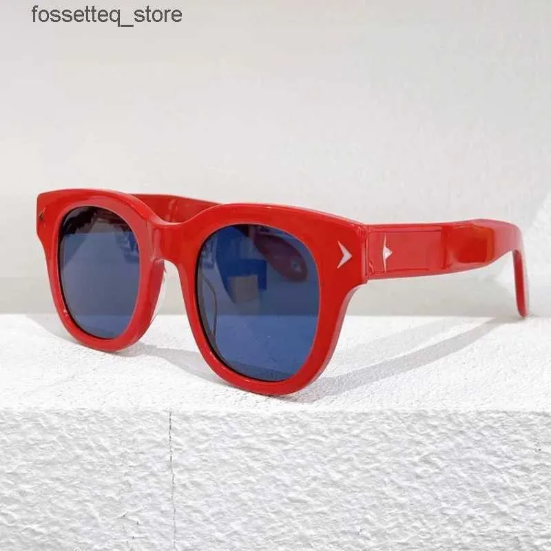 Sunglasses 7037/S Round Tortoise Acetate Sunglasses Women Fashion Style Classical Luxury Solar Glasses Uv400 Men Designer Original Eyewear L240322