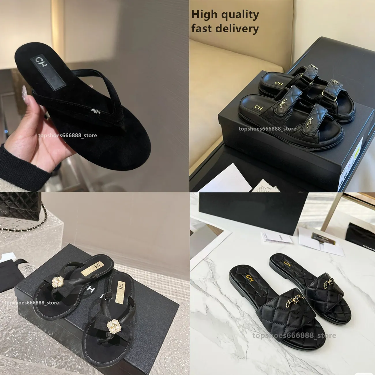 Paris sandálias femininas verão fundo macio moda versátil canal sapatos femininos 2024 novas marcas designer slide borracha flip-flops sandália plana mulheres c chinelos tory