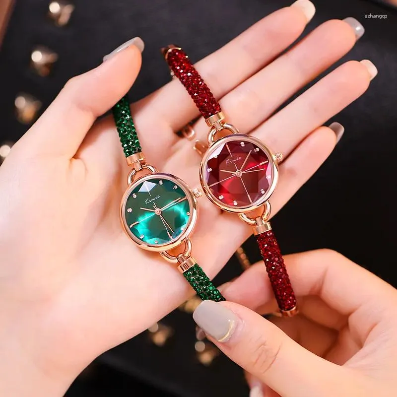 Relógios de pulso Mulheres Relógios Top Charms Pequeno Dial Senhoras Pulso Rosa Ouro para Relogio Feminino