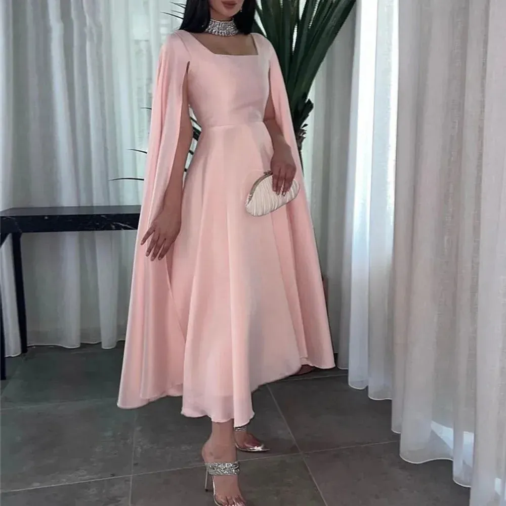 sachin and babi light blue dress Short Blush Pink Lace Chiffon A-Line Bridesmaid Homecoming Dress main image 1