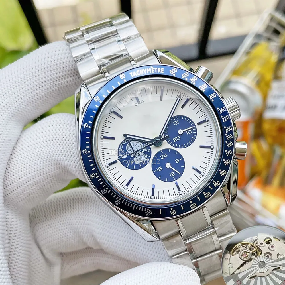 Męskie zegarek designerski zegarek wysokiej jakości kwarcowy zegarek 904L ze stali nierdzewnej zegarek ramki ceramicznej z pudełkiem