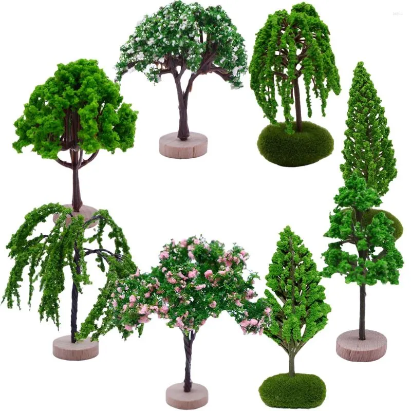 Dekorativa blommor Micro Landscape Tree Mini Garden Decoration Sand Table DIY Model Accessory Ornament