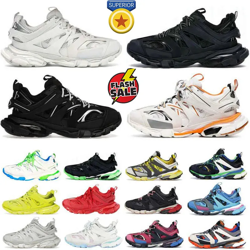 Tasarımcı Triple-s Track 3.0 Sıradan Ayakkabı Spor ayakkabıları Siyah Beyaz Yeşil Şeffaf Azot Kristal Dış Tabanı 17FW Koşu Ayakkabıları Erkek Kadınlar Açık Hava Eğitmenleri 36-45