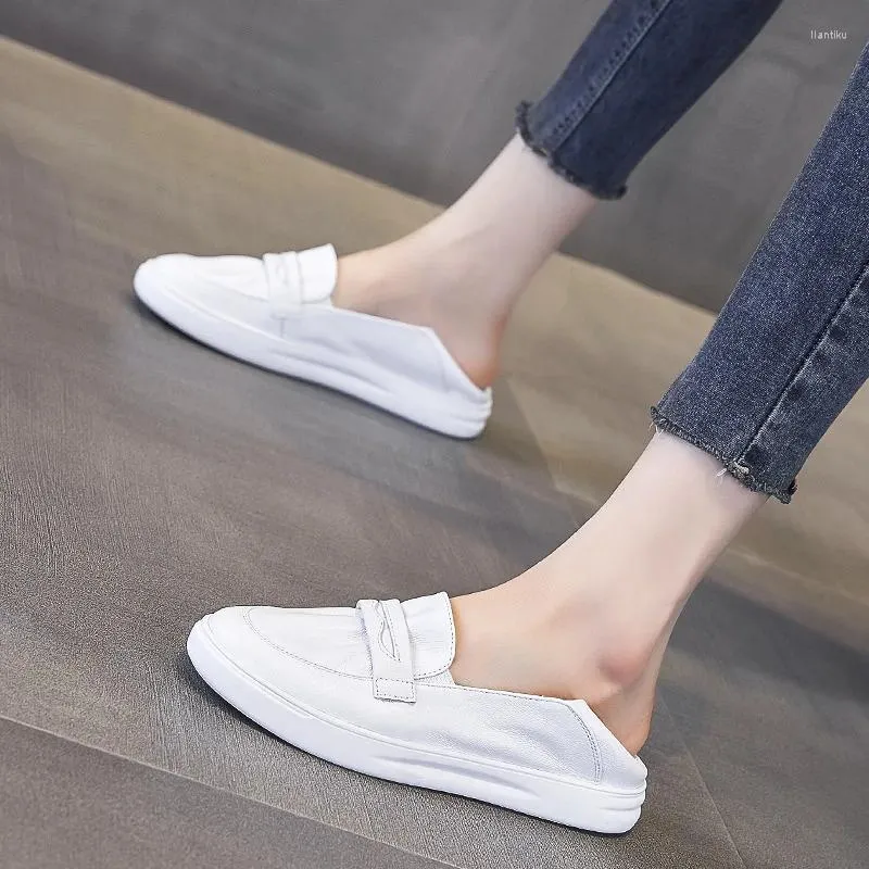 Casual Shoes Little White Women's 43 Large Size Autumn 2024 Loafers Flat Bottom Wild Lazy Single Women