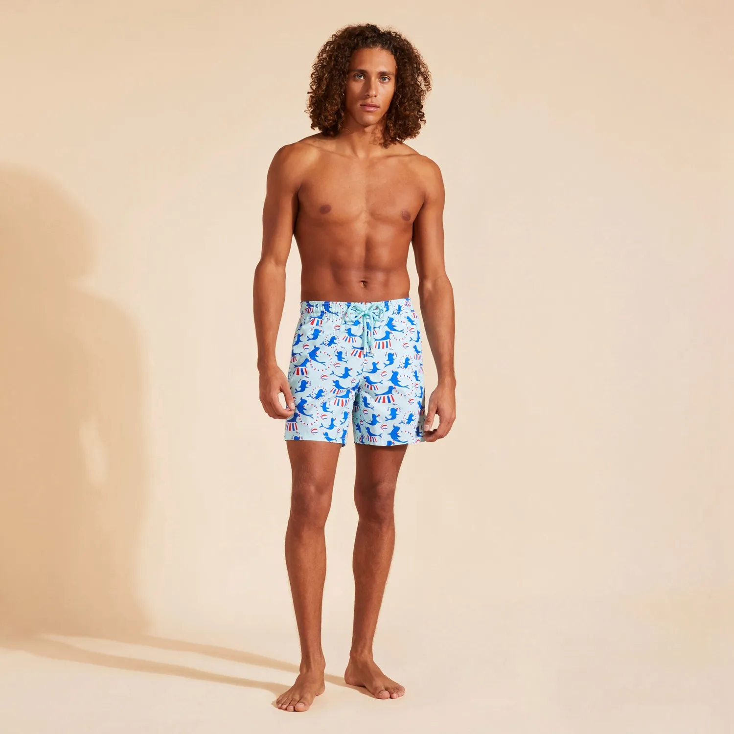 Vilebre Men's Shorts Bermuda Pantaloncini Boardshorts Men Swim Shorts Torus Multolores Trunksメンズサーフウェアバミューダビーチショートカメ夏夏89749