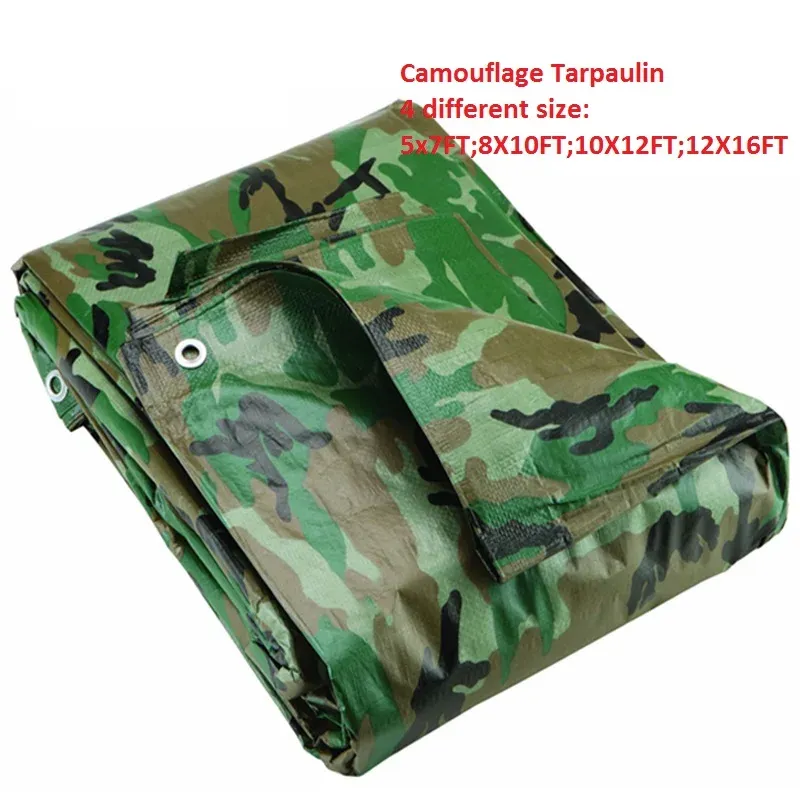 Netten 4 Soorten Camouflage Dekzeil Tuin Regendicht Luifels Outdoor Tent Dikker Tafelzeil Auto Schuur Cover Zomer Zonnescherm Zeil Canvas