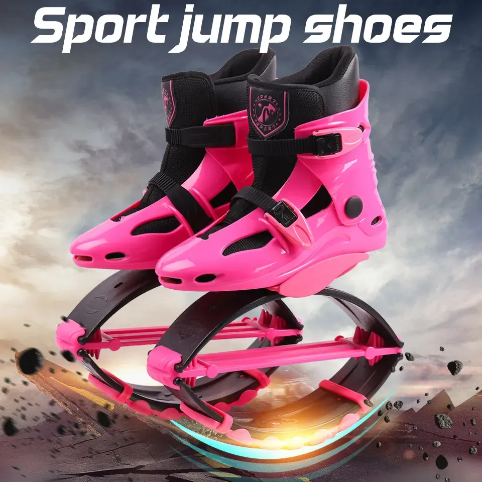 Boots Women Women Kangaroo Sapatos de Jumping Sapatos ao ar livre Botas esportivas Tênis de pular sapatos de fitness Shoes para meninas rosa tamanho 17/18