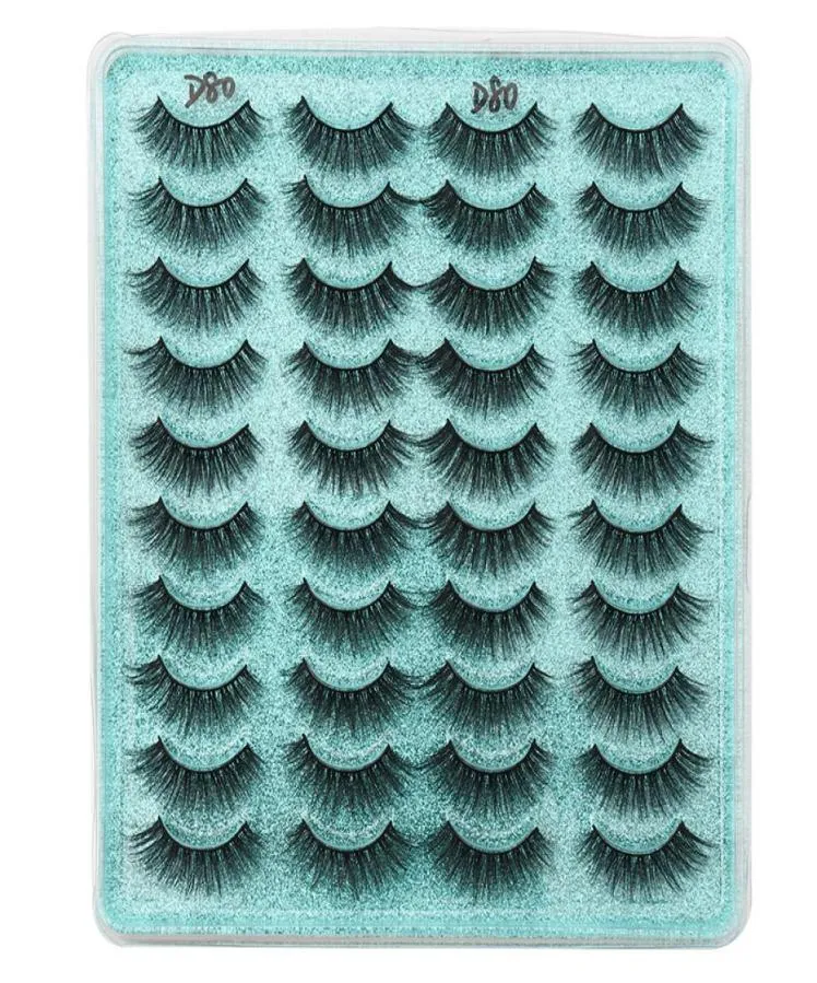 3D Mink Lashes Pack 820 paar in bulkMix Dramatische Natrual Valse Mink WimpersRommelige Pluizige Lange Faux Cils Verpakking geheel2859550