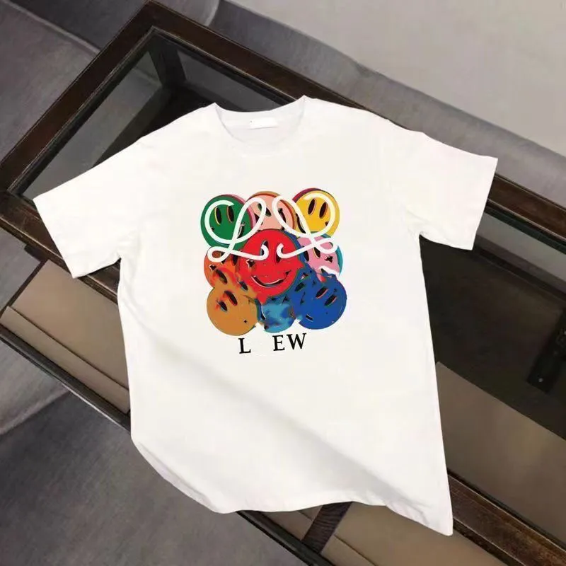 T-shirt designer maschile Lowe manica corta Luxury Loewees Letter Maglietta Parigi Man Tee Cotton Abbigliamento Lowewe Top Loewees Teesupz7