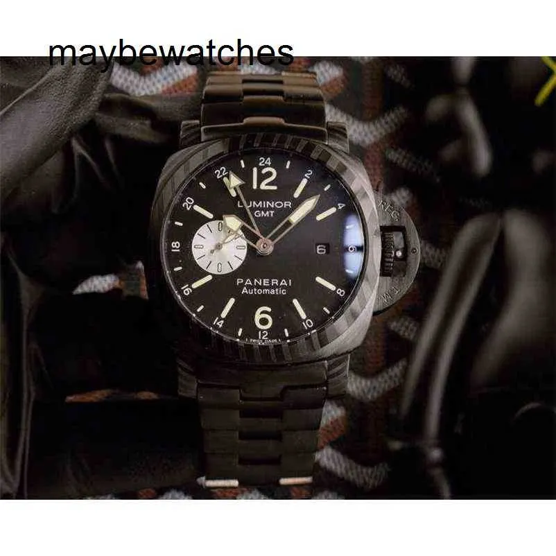 Panerai Luminors vs 공장 최고 품질 자동 시계 P900 자동 시계 상단 클론 사파이어 유리 거울 44mm 14mm 오리지널 핀 버클 904L 미세한 스틸 Mac