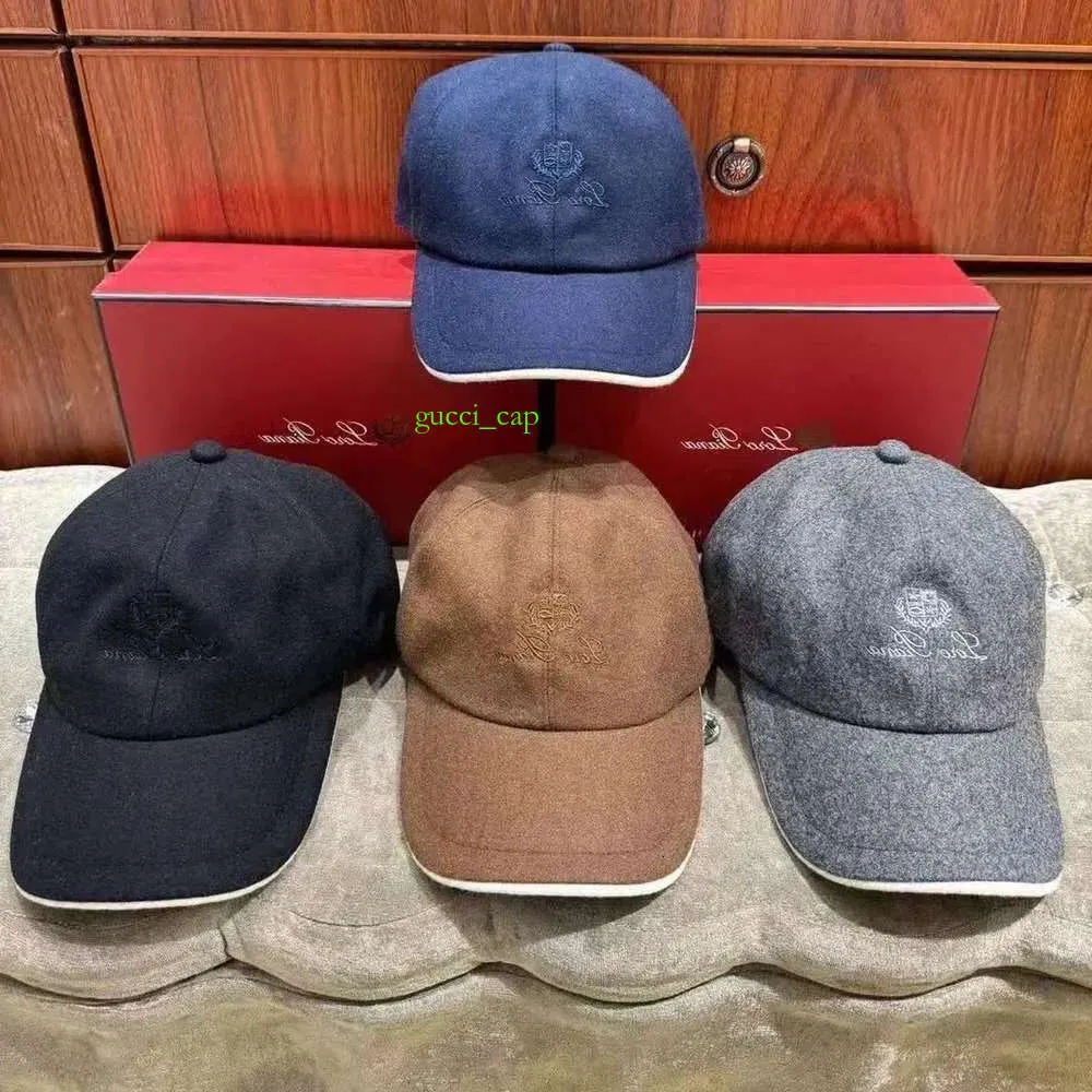 Hatt designer baseball loroa piana high end cap brev fast färg design strand rese födelsedag gåva jul mycket trevligt