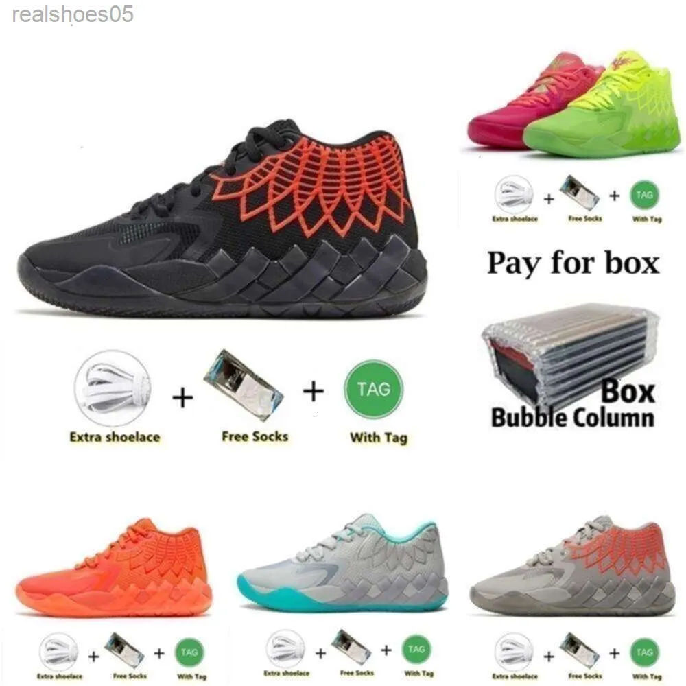 LaMe Sapatos de Alta Qualidade LaMe Ball Shoe Rick e Morty Tênis de Basquete Rainha Black Blast Buzz Ufo Não Daqui Rock Ridge Red Sport Sneaker