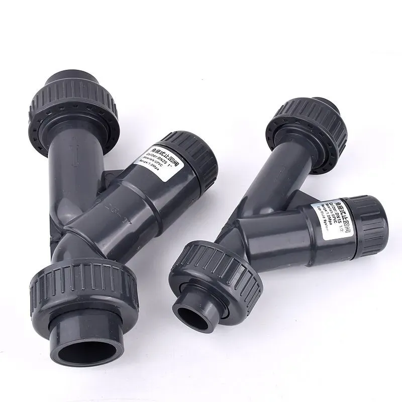 Anslutningar 1 st YTYPE Kontrollventil Vinkelstol Kontrollventil PVC Pipe NonReturn Valve Garden Irrigation Aquarium Tank Industrial Water Fiting