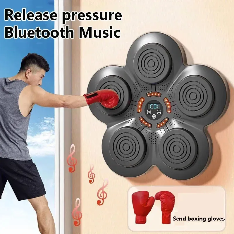 Cible murale de boxe Bluetooth intelligente, entraînement, réponse, musique suspendue, décompression Sanda 240312