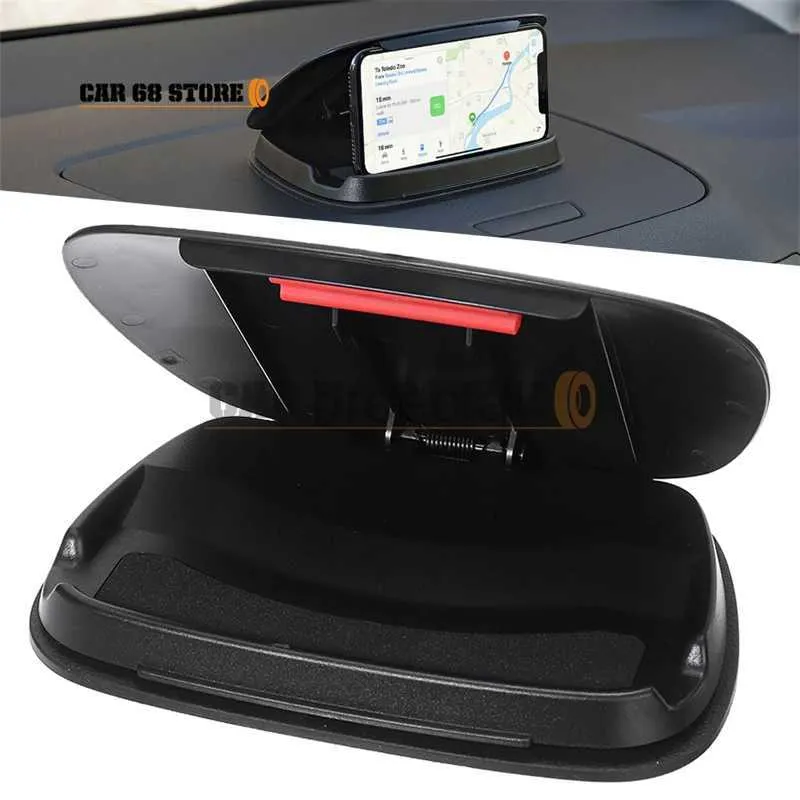 Houders voor mobiele telefoons 1 stuks Grote autobeugel Universele autodashboardhouder Antislip ABS Praktisch Zwart/grijs 175 * 120 * 20 mm voor mobiele telefoon iPhone 240322