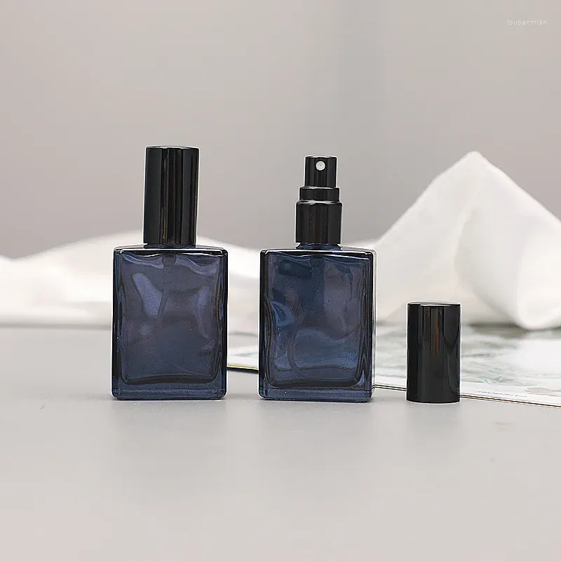 Garrafas de armazenamento 100pcs 15ml garrafa de spray de vidro azul vazio perfume teste frasco grosso