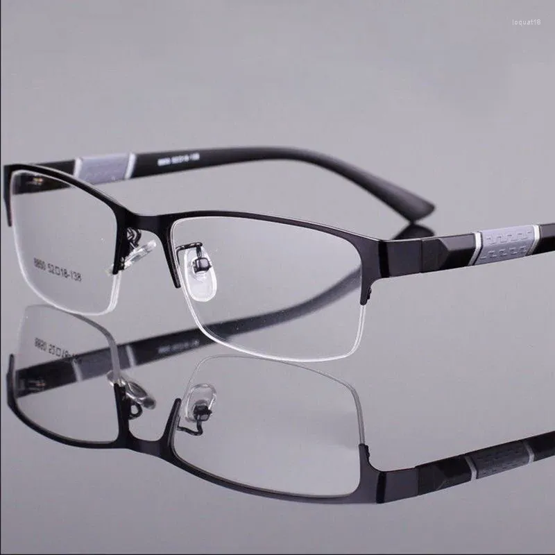 Lunettes de soleil mode TR demi-monture presbytie lunettes personnes âgées Anti-lumière bleue lunettes de lecture lunettes optiques